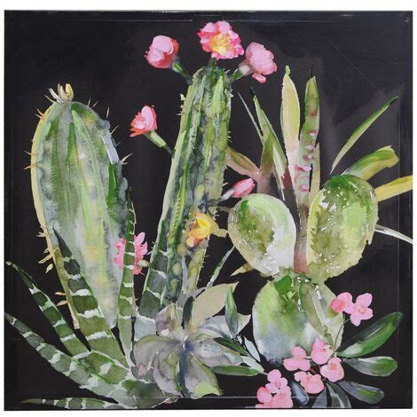 Quadro Stampa Cactus Nero Cm X X