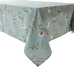 Amazon Wewoch Decorative Plum Floral Print Rectangle Tablecloth