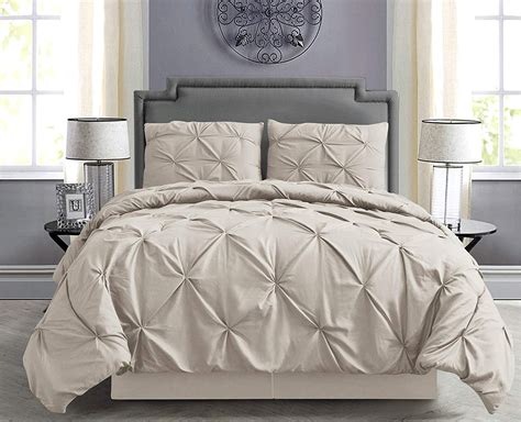 Empire Home Pintuck Hypoallergenic Piece Bed In A Bag Comforter Set