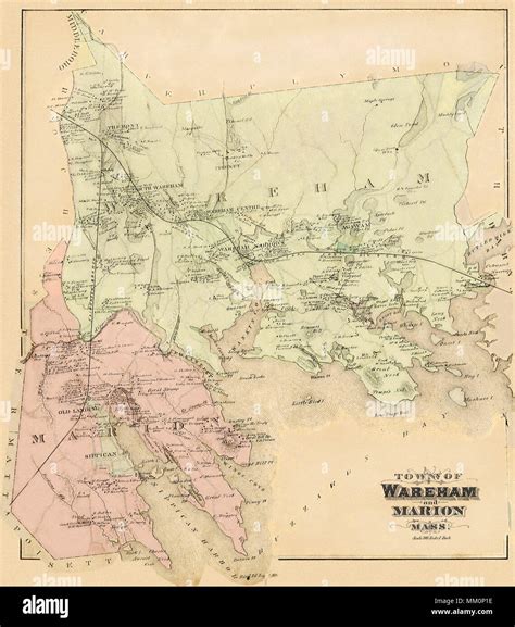 Map Of Wareham Hi Res Stock Photography And Images Alamy