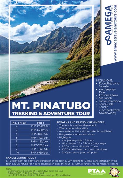 Mt. Pinatubo Tour - Amega Travel and Tours Services