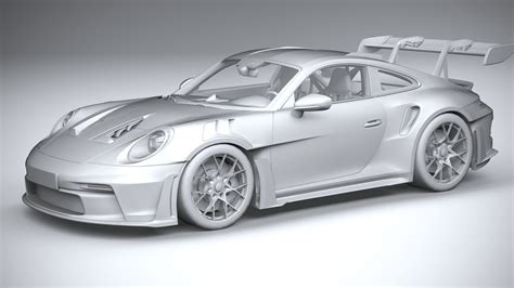 Porsche 911 Gt3rs 2023 Lowpoly Modelo 3d 159 3ds C4d Fbx Lwo Ma Obj Max Free3d