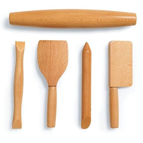 Wooden Sculpting Tools Set – Playdough Tools