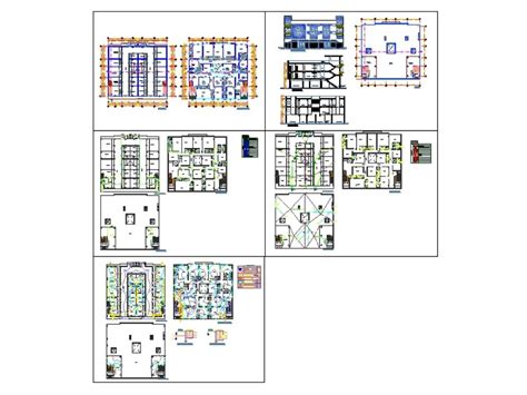 Hotel De 3 Niveles En AutoCAD Librería CAD