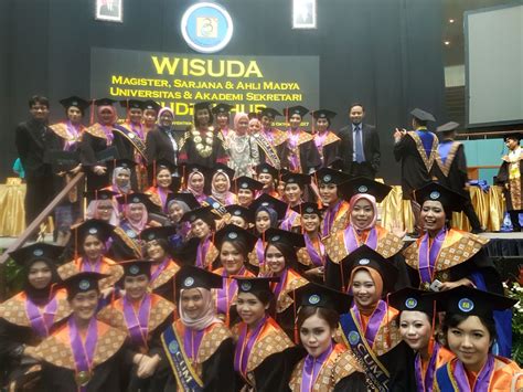 Wisuda Mahasiswa Akademi Sekretari Dan Universitas Budi Luhur Semester