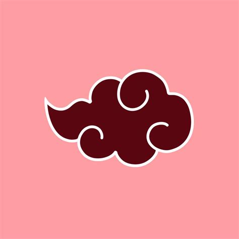 Akatsuki Cloud Logo – Laptop Sticker - PureArtz