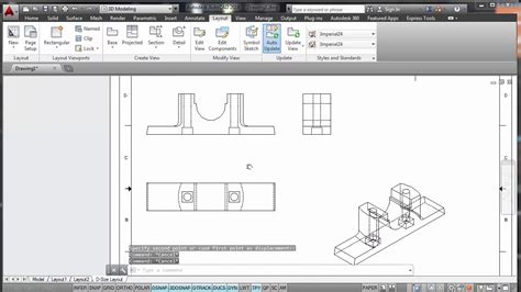 Detail Drawing In Autocad 2d Drafting Of 3d Model Youtube