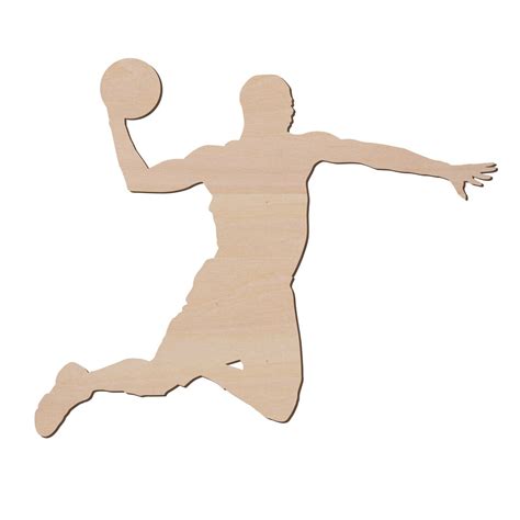 Basketball Player Wood Cutout Laser Cut Unfinished Wooden | Etsy