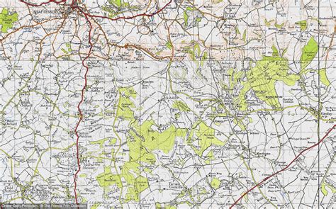 Historic Ordnance Survey Map of Ashmore, 1940