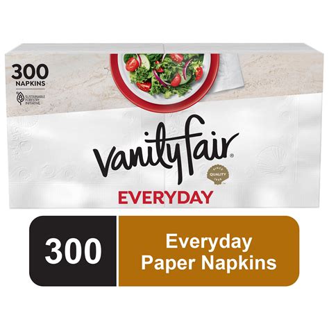 Vanity Fair Everyday Extra Absorbent Dinner Table Napkins 300 Count