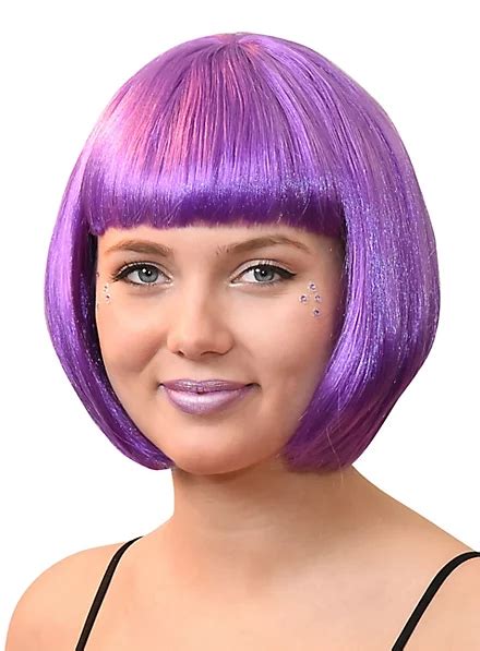 Bob Hairstyle Wig Purple