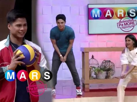 Dave Bornea At Camille Prats Hinamon Sa Volleyball Si John Vic De