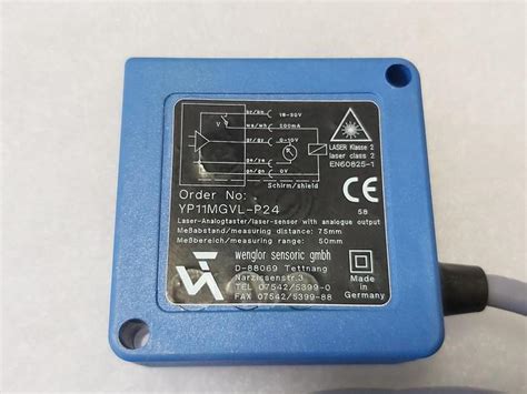 New High Performance Distance Sensor Laser YP11MGVL P24 Wenglor