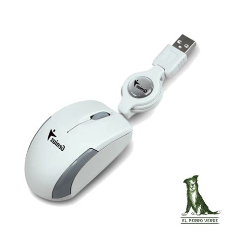 Mouse Genius Micro Traveler Usb Color Blanco El Perro Verde