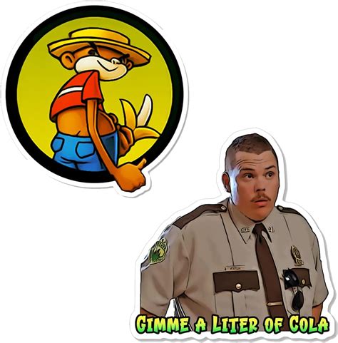 Super Troopers Sticker Pack 2 Pack Farva And Johnny