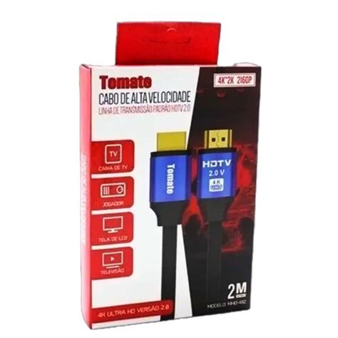 Cabo Hdmi Metros Alta Velocidade K Tomate Mhd Shopee Brasil