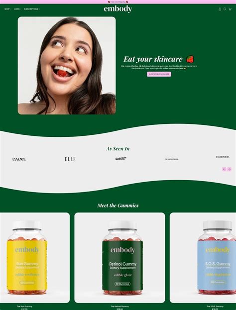 Embody | eCommerce Website Design Gallery & Tech Inspiration