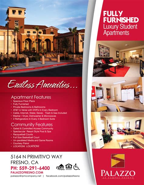 Fresno State Student Housing Print Marketing Material Behance