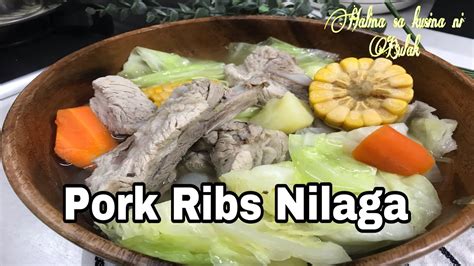 Pork Ribs Nilaga Pinoy Recipe Youtube