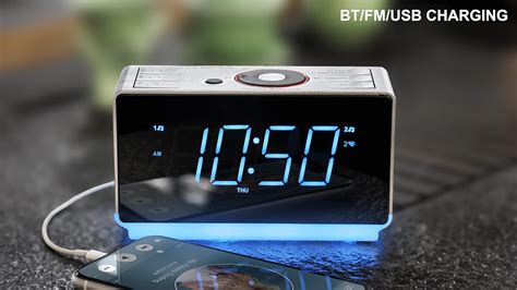 Buy Alarm Clock Radio with Bluetooth Speaker, Digital FM Radio, Dual ...