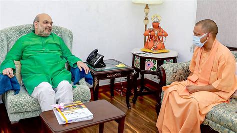 Yogi Meets Shah In Delhi To Meet Modi Nadda Next As Bjp Worries