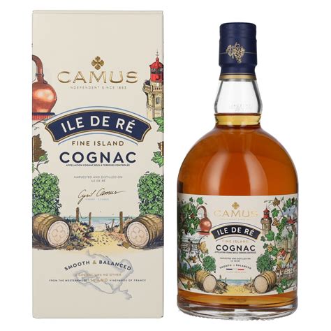 Camus Ile De Re Fine Island Avec Coffret 07l 40 Vol Camus Cognac