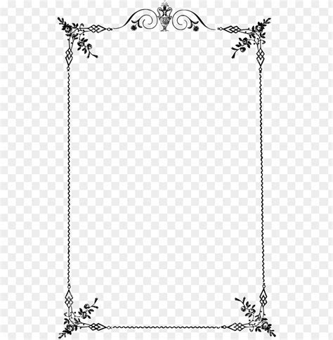 Free download | HD PNG elegant scroll border png border for menu PNG transparent with Clear ...