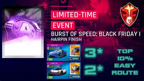 Asphalt 9 BURST OF SPEED BLACK FRIDAY I HAIRPIN FINISH 2 JAGUAR