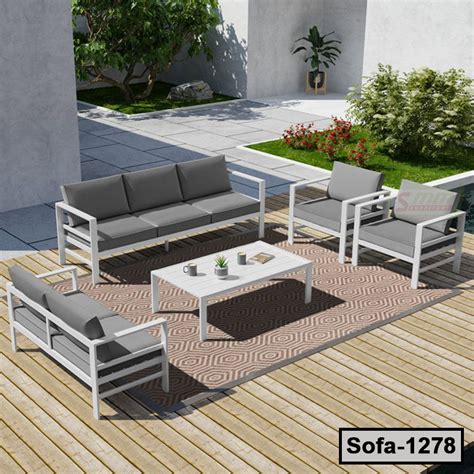 7 Person Outdoor Seating Group with Tea Table (1278) - SMMBDSTORE ...