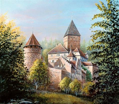 Схема вышивки «старый замок» (№151348) - Вышивка крестом