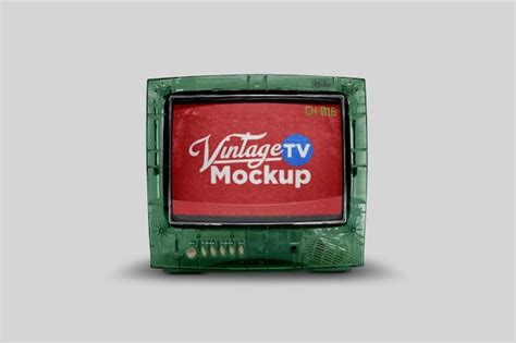 Premium Psd Vintage Translucent Tv Mockup