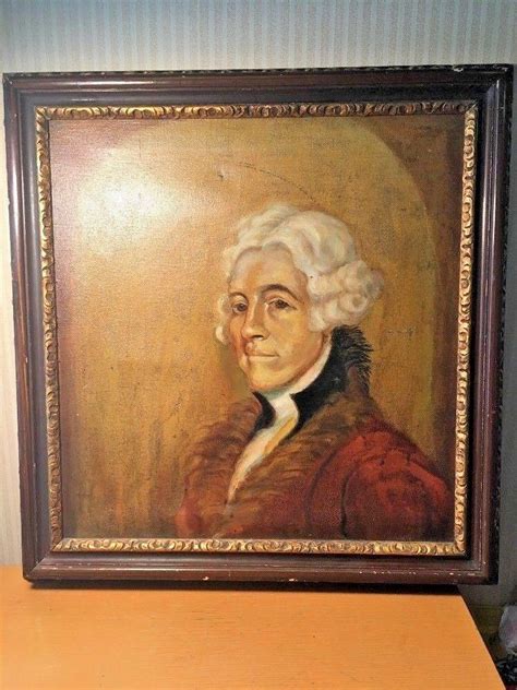 Antique American Colonial Portrait Oil Painting Of Gentleman 1700 or ...