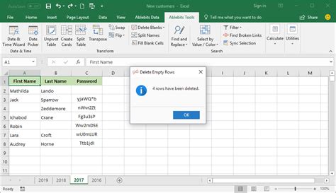 Remove Blank Lines In Excel Table Printable Forms Free Online