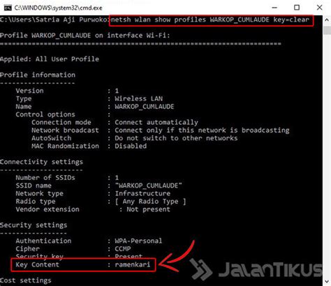 Cara Mengetahui Password Wifi Dengan Cmd Works Jalantikus