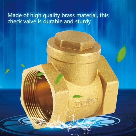 Female Thread Brass Non Return Swing Check Valve Lazada