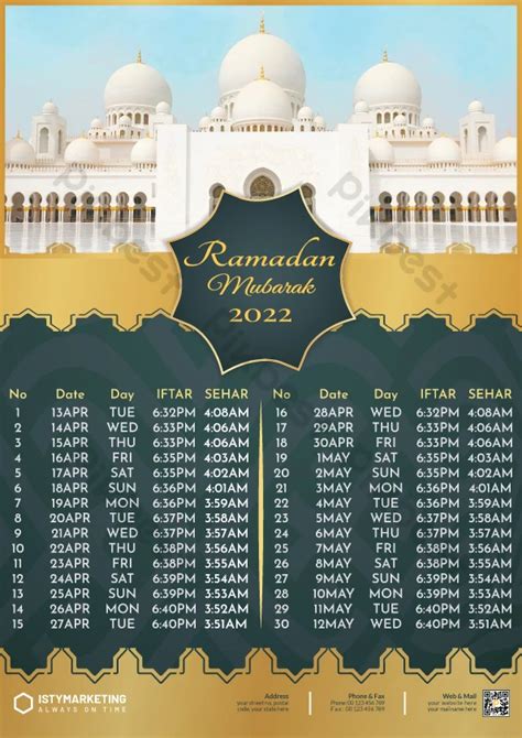 2,700+ Wall Islamic Calendar Templates | Free Graphic Design Templates ...