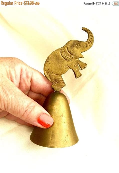 Summer Sale Brass Elephant Belll Vintage Solid Brass Bell Genuine Brass