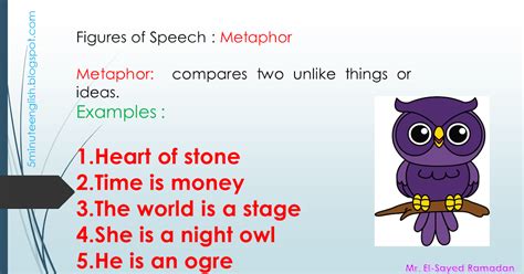 Figures of Speech : Metaphor