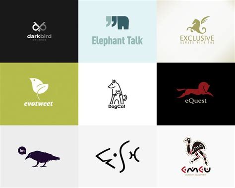 modern flat minimalist business logo
