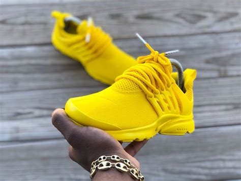 Kiaun S Customs Kiaun S Customs Nike Presto Yellow Nikes Nike