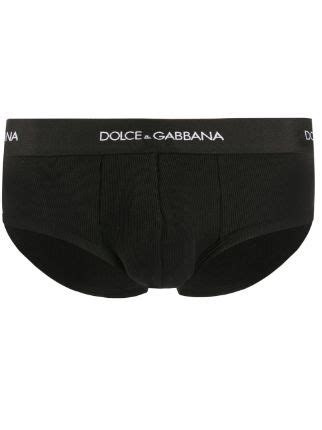 Dolce Gabbana Cueca De Jersey Logo Preto Farfetch Br