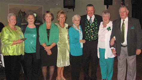 irish social club installs  officers