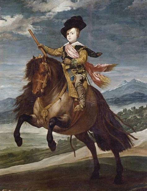 Equestrian Portrait Of Prince Balthasar Charles Espa