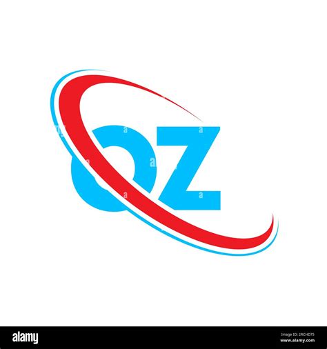 OZ O Z Letter Logo Design Initial Letter OZ Linked Circle Upercase