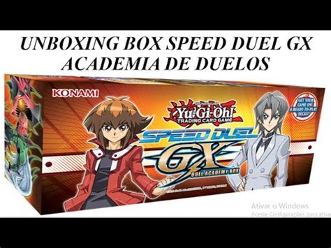 Unboxing Yu Gi Oh Speed Duel Gx Caixa Da Academia De Duelos Youtube