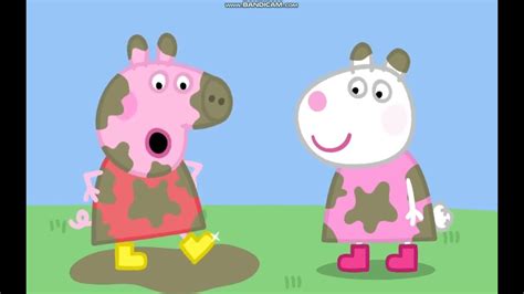 Peppa Pig Jumping Up And Down In Muddy Puddles Song Youtube