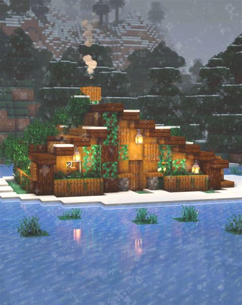 Minecraft Cozy Snow Cabin Tutorial Artofit