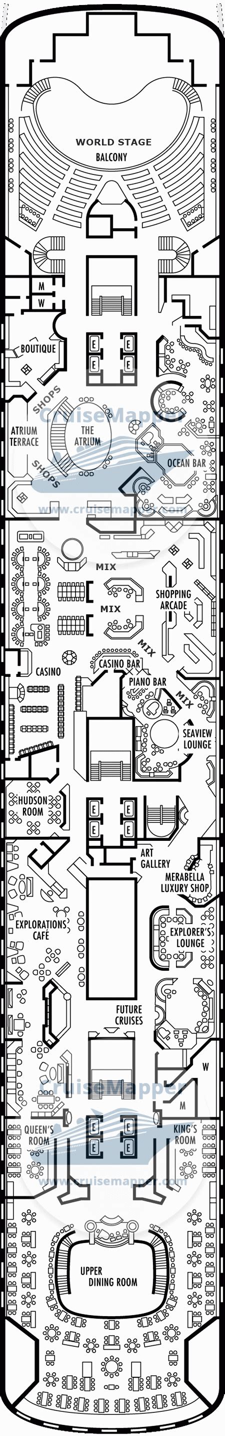 MS Volendam Deck Plan For Rooms