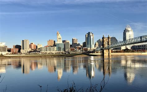 Ohio River with Downtown Cincinnati...November 2017 | Downtown ...