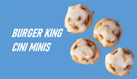 Burger King Cini Minis Menu - BK MENU